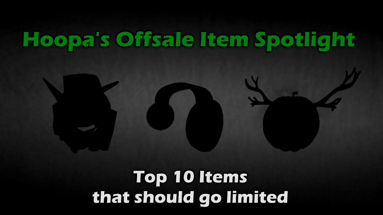 TOP 10 ROBLOX Offsale Items That Should Go LIMITED! Part 2 