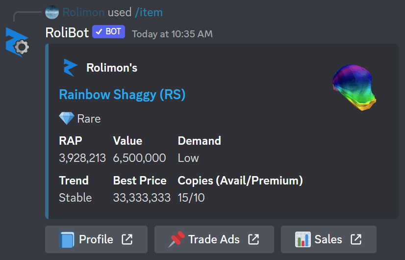 Roblox Trading News  Rolimon's on X: We improved the speed of our Roblox  UGC Limited notifications in our Discord server⚡ Also tomorrow we're adding  a Free UGC Limited notification ping, so