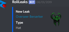 Roblox Limited Discord Bot